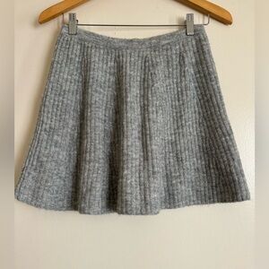 H&M Heather Gray A-Line Skirt